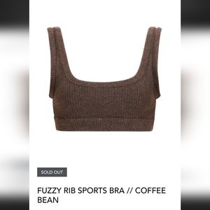 Laina Rauma Fuzzy Rib SET Sports Bra and Thong in Coffee Bean